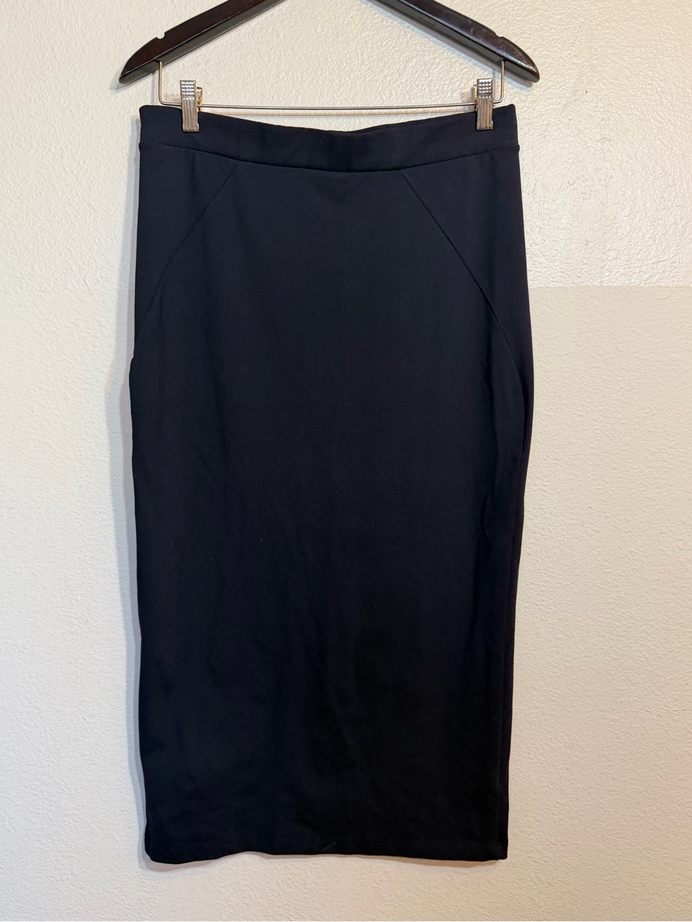 Bebe Classic Black Pencil Skirt - Women's Tailored Skirt